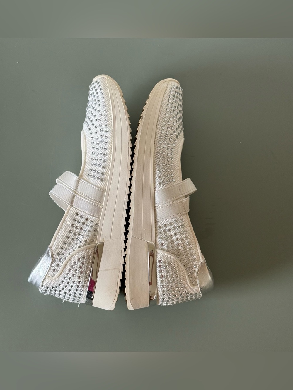 Kenneth Cole Reaction Caldwell Women's Walking white rhinestones sz 7 - Picture 4 of 9